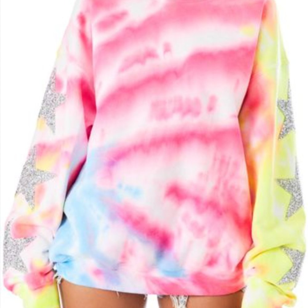 LF star tiedye crewneck sweatshirt